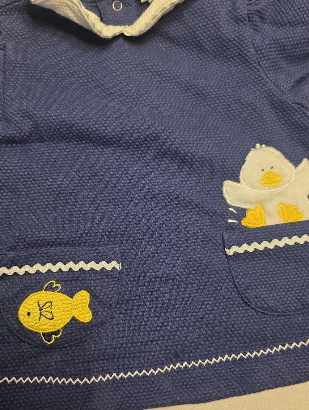 Buster Brown Navy Duckling Goldfish Dress